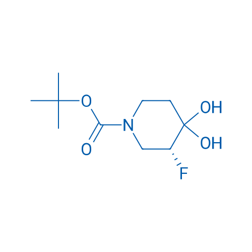 tert-Butyl (R)-3-fluoro-4,4-dihydroxypiperidine-1-carboxylate 1g