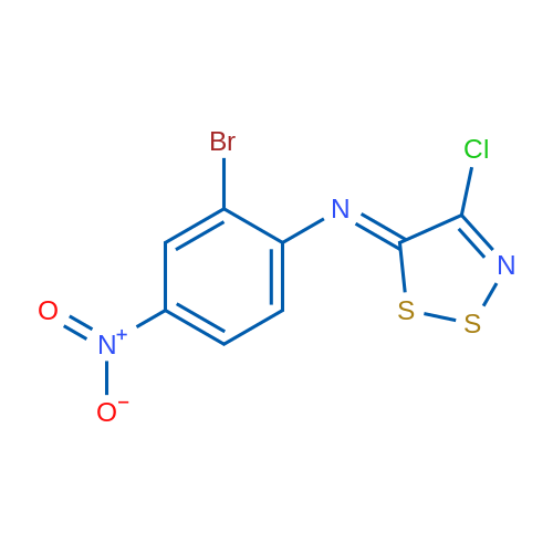 2-Bromo-N-(4-chloro-5H-1,2,3-dithiazol-5-ylidene)-4-nitroaniline 1g