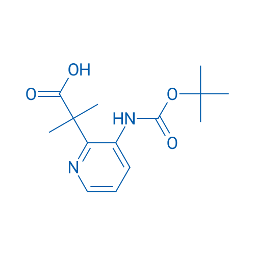 2-(3-((tert-Butoxycarbonyl)amino)pyridin-2-yl)-2-methylpropanoic acid 250mg