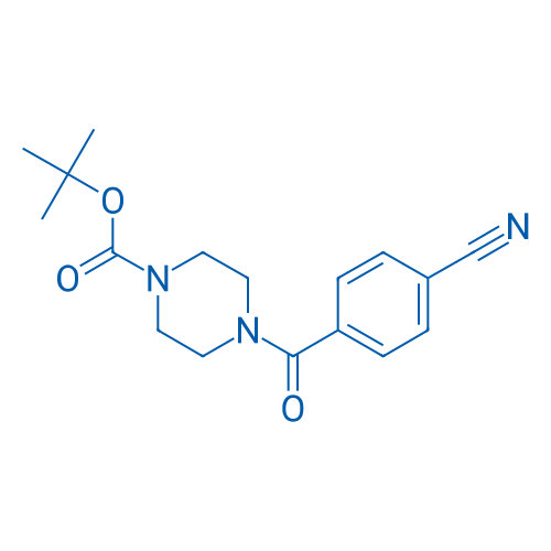 tert-Butyl 4-(4-cyanobenzoyl)piperazine-1-carboxylate 1g
