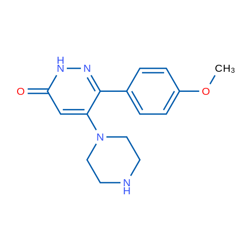 6-(4-Methoxyphenyl)-5-(piperazin-1-yl)pyridazin-3(2H)-one 5g