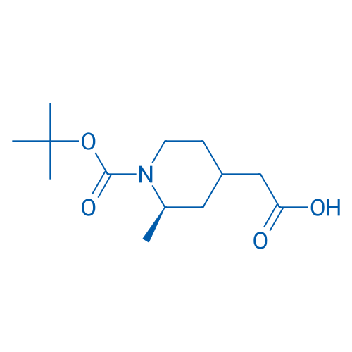 2-((2R)-1-(tert-Butoxycarbonyl)-2-methylpiperidin-4-yl)acetic acid 100mg