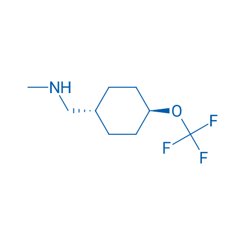 Rel-N-methyl-1-((1r,4r)-4-(trifluoromethoxy)cyclohexyl)methanamine 250mg