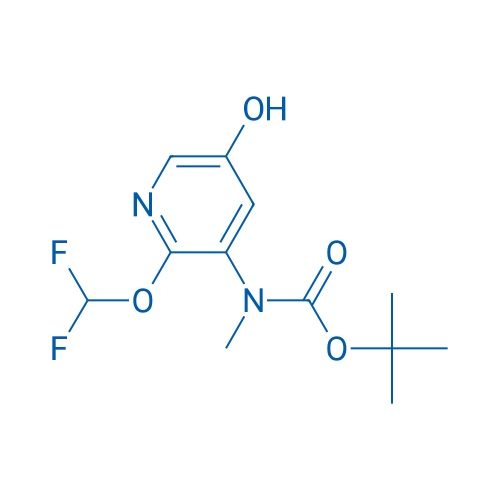 tert-Butyl (2-(difluoromethoxy)-5-hydroxypyridin-3-yl)methylcarbamate 100mg