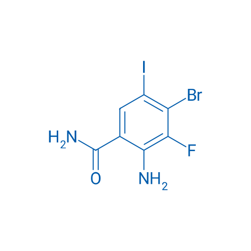 2-Amino-4-bromo-3-fluoro-5-iodobenzamide 100mg