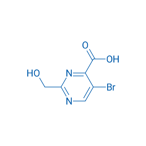 5-Bromo-2-(hydroxymethyl)pyrimidine-4-carboxylic acid 250mg