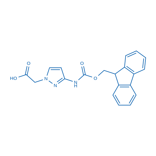 2-(3-((((9H-Fluoren-9-yl)methoxy)carbonyl)amino)-1H-pyrazol-1-yl)acetic acid 50mg