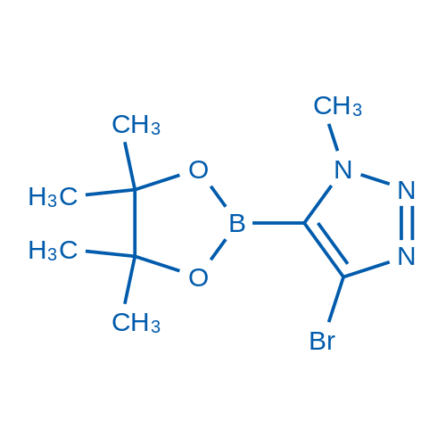 4-Bromo-1-methyl-5-(4,4,5,5-tetramethyl-1,3,2-dioxaborolan-2-yl)-1H-1,2,3-triazole 100mg