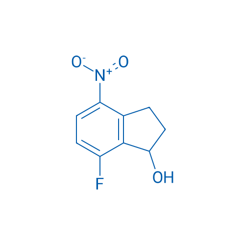 7-Fluoro-4-nitro-2,3-dihydro-1H-inden-1-ol 100mg