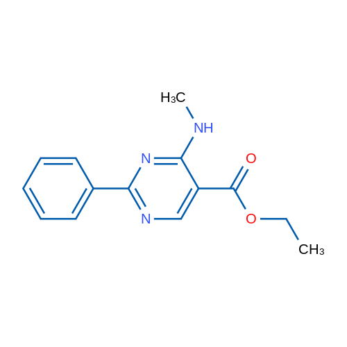 Ethyl 4-(methylamino)-2-phenylpyrimidine-5-carboxylate 1g