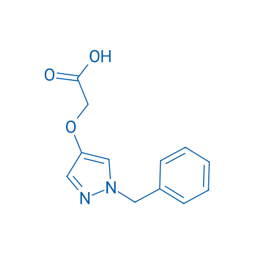 2-((1-Benzyl-1H-pyrazol-4-yl)oxy)acetic acid 250mg