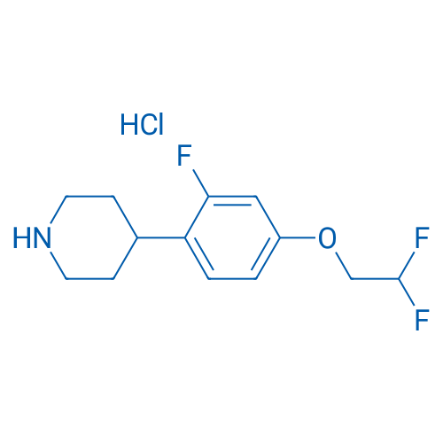 4-(4-(2,2-Difluoroethoxy)-2-fluorophenyl)piperidine hydrochloride 1g