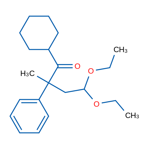 1-Cyclohexyl-4,4-diethoxy-2-methyl-2-phenylbutan-1-one 1g