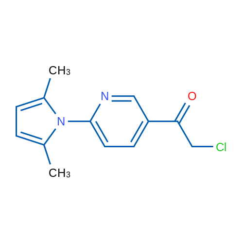 2-Chloro-1-(6-(2,5-dimethyl-1H-pyrrol-1-yl)pyridin-3-yl)ethanone 1g