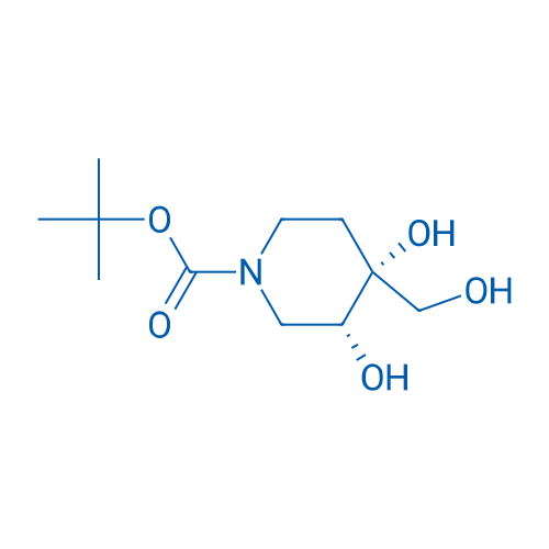tert-Butyl (3R,4R)-3,4-dihydroxy-4-(hydroxymethyl)piperidine-1-carboxylate 1g
