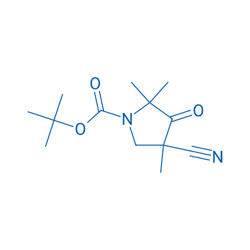 tert-Butyl 4-cyano-2,2,4-trimethyl-3-oxopyrrolidine-1-carboxylate 1g