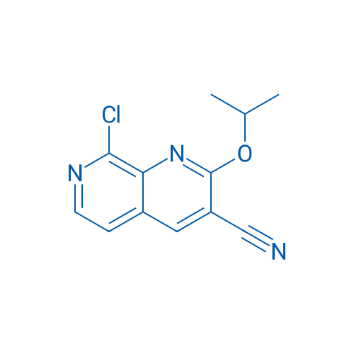 8-chloro-2-(propan-2-yloxy)-1,7-naphthyridine-3-carbonitrile 250mg