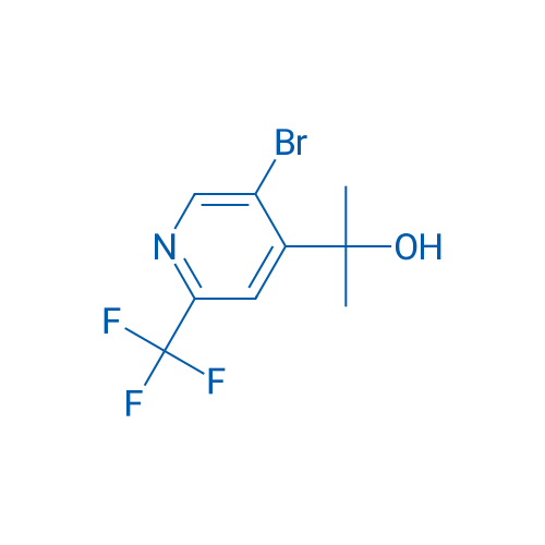 2-(5-Bromo-2-(trifluoromethyl)pyridin-4-yl)propan-2-ol 250mg