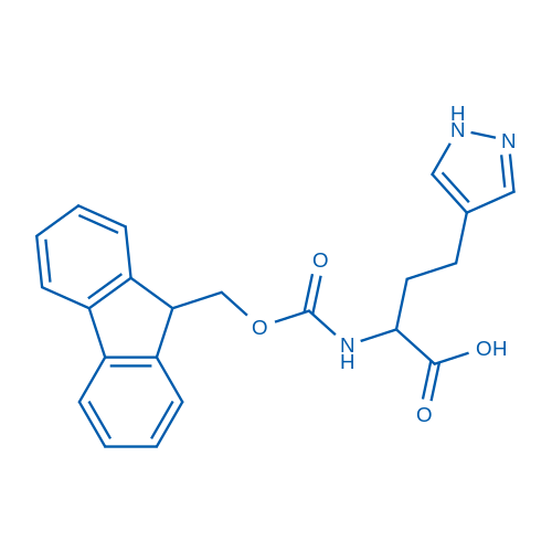 2-((((9H-Fluoren-9-yl)methoxy)carbonyl)amino)-4-(1H-pyrazol-4-yl)butanoic acid 50mg