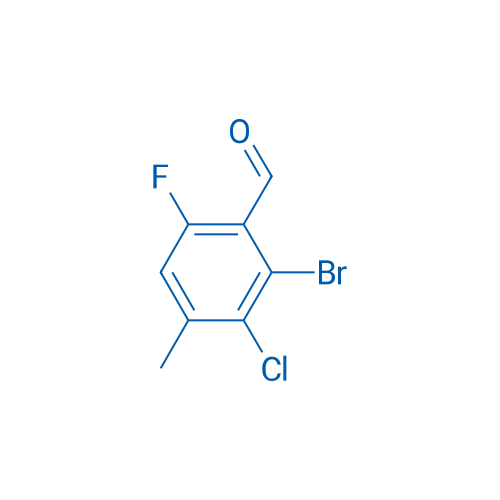 2-Bromo-3-chloro-6-fluoro-4-methylbenzaldehyde 1g