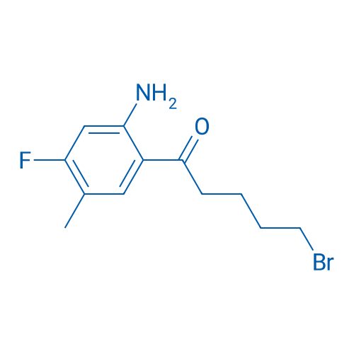 1-(2-Amino-4-fluoro-5-methylphenyl)-5-bromopentan-1-one 100mg