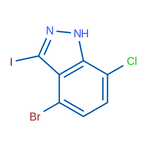 4-Bromo-7-chloro-3-iodo-1H-indazole 10g