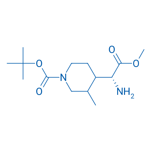 tert-Butyl 4-((R)-1-amino-2-methoxy-2-oxoethyl)-3-methylpiperidine-1-carboxylate 100mg