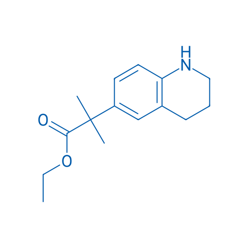 Ethyl 2-methyl-2-(1,2,3,4-tetrahydroquinolin-6-yl)propanoate 250mg