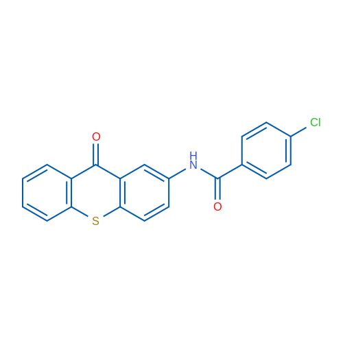 4-Chloro-N-(9-oxo-9H-thioxanthen-2-yl)benzamide 1g