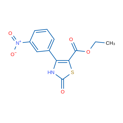 Ethyl 4-(3-nitrophenyl)-2-oxo-2,3-dihydrothiazole-5-carboxylate 1g