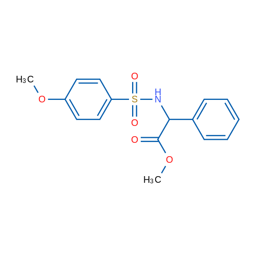 Methyl 2-(4-methoxybenzenesulfonamido)-2-phenylacetate 1g