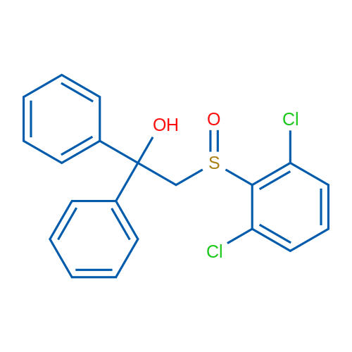 2-(2,6-Dichlorobenzenesulfinyl)-1,1-diphenylethan-1-ol 1g