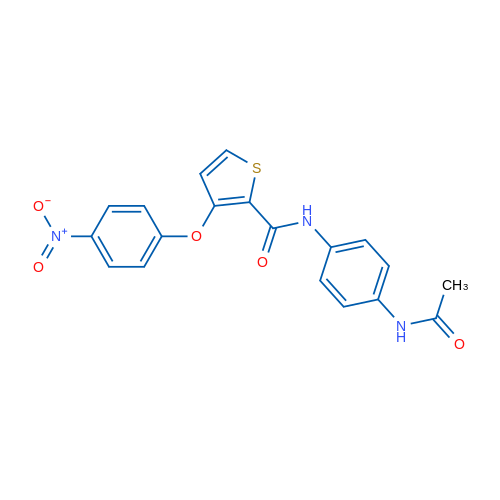 N-(4-Acetamidophenyl)-3-(4-nitrophenoxy)thiophene-2-carboxamide 1g