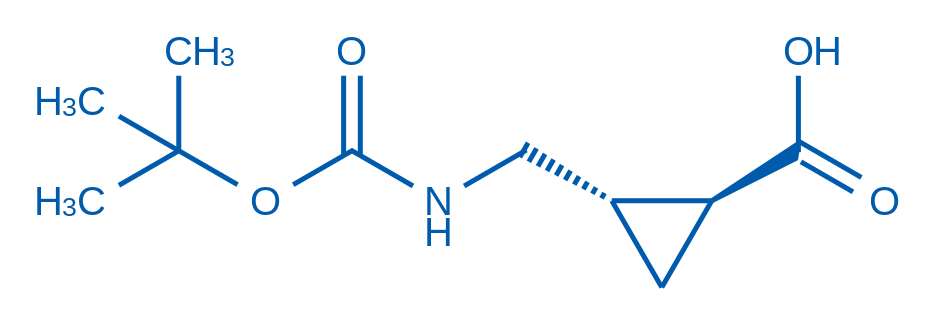 2-(((tert-Butoxycarbonyl)amino)methyl)cyclopropanecarboxylic acid 100mg