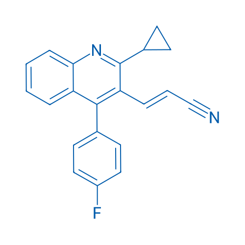 (E)-3-(2-Cyclopropyl-4-(4-fluorophenyl)quinolin-3-yl)acrylonitrile 1g