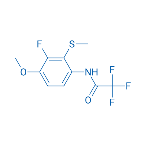 2,2,2-Trifluoro-N-(3-fluoro-4-methoxy-2-(methylthio)phenyl)acetamide 1g