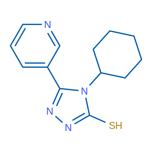 4-Cyclohexyl-5-(pyridin-3-yl)-4H-1,2,4-triazole-3-thiol 1g