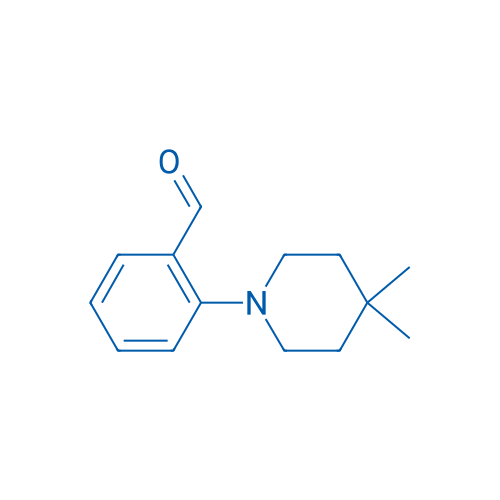 2-(4,4-Dimethylpiperidin-1-yl)benzaldehyde 250mg