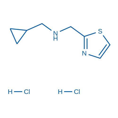 1-Cyclopropyl-N-(thiazol-2-ylmethyl)methanamine dihydrochloride 250mg