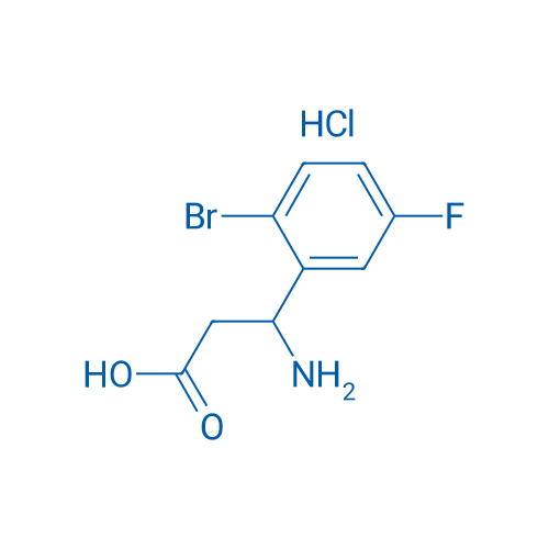 3-Amino-3-(2-bromo-5-fluorophenyl)propanoic acid hydrochloride 250mg