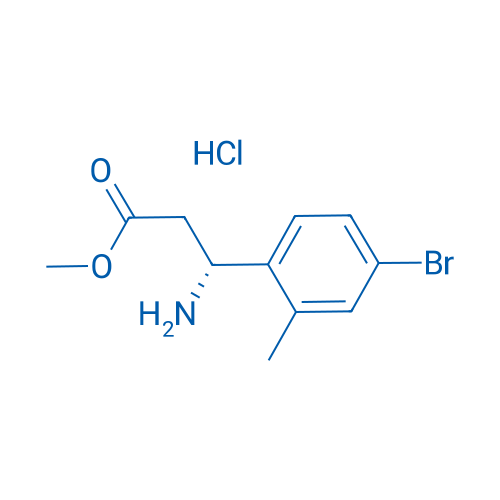 Methyl (R)-3-amino-3-(4-bromo-2-methylphenyl)propanoate hydrochloride 250mg