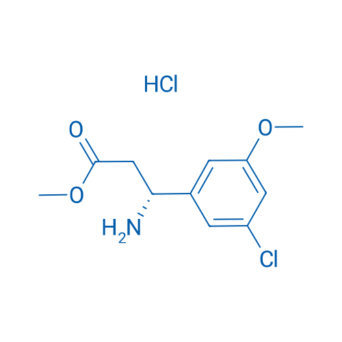 Methyl (R)-3-amino-3-(3-chloro-5-methoxyphenyl)propanoate hydrochloride 250mg