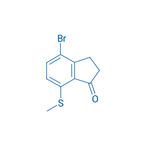 4-Bromo-7-(methylthio)-2,3-dihydro-1H-inden-1-one 1g