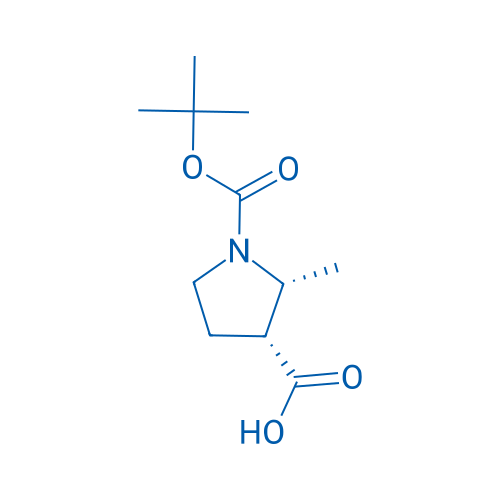 cis-1-(tert-butoxycarbonyl)-2-methylpyrrolidine-3-carboxylic acid 100mg