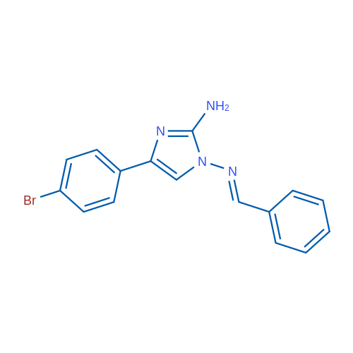 (1E)-4-(4-Bromophenyl)-N1-(phenylmethylidene)-1H-imidazole-1,2-diamine 1g