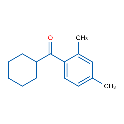 Cyclohexyl 2,4-dimethylphenyl ketone 1g