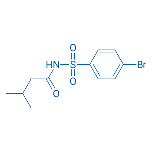 N-((4-Bromophenyl)sulfonyl)-3-methylbutanamide 100mg