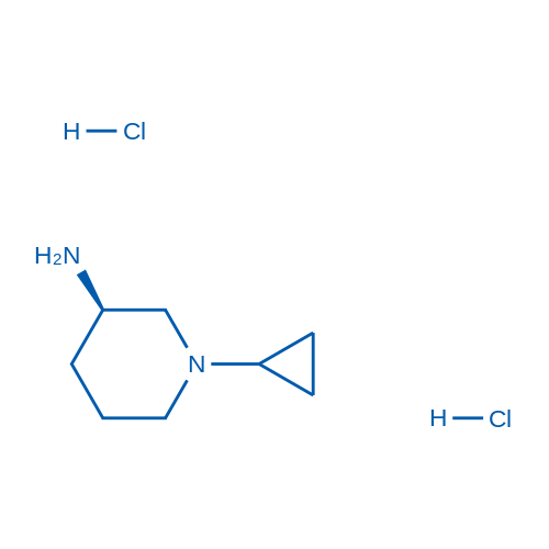 (R)-1-Cyclopropylpiperidin-3-amine dihydrochloride 100mg