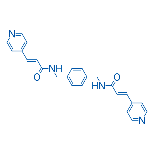 (2E,2'E)-N,N'-(1,4-Phenylenebis(methylene))bis(3-(pyridin-4-yl)acrylamide) 1g