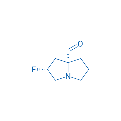 (2R,7AR)-2-fluorotetrahydro-1H-pyrrolizine-7a(5H)-carbaldehyde 250mg
